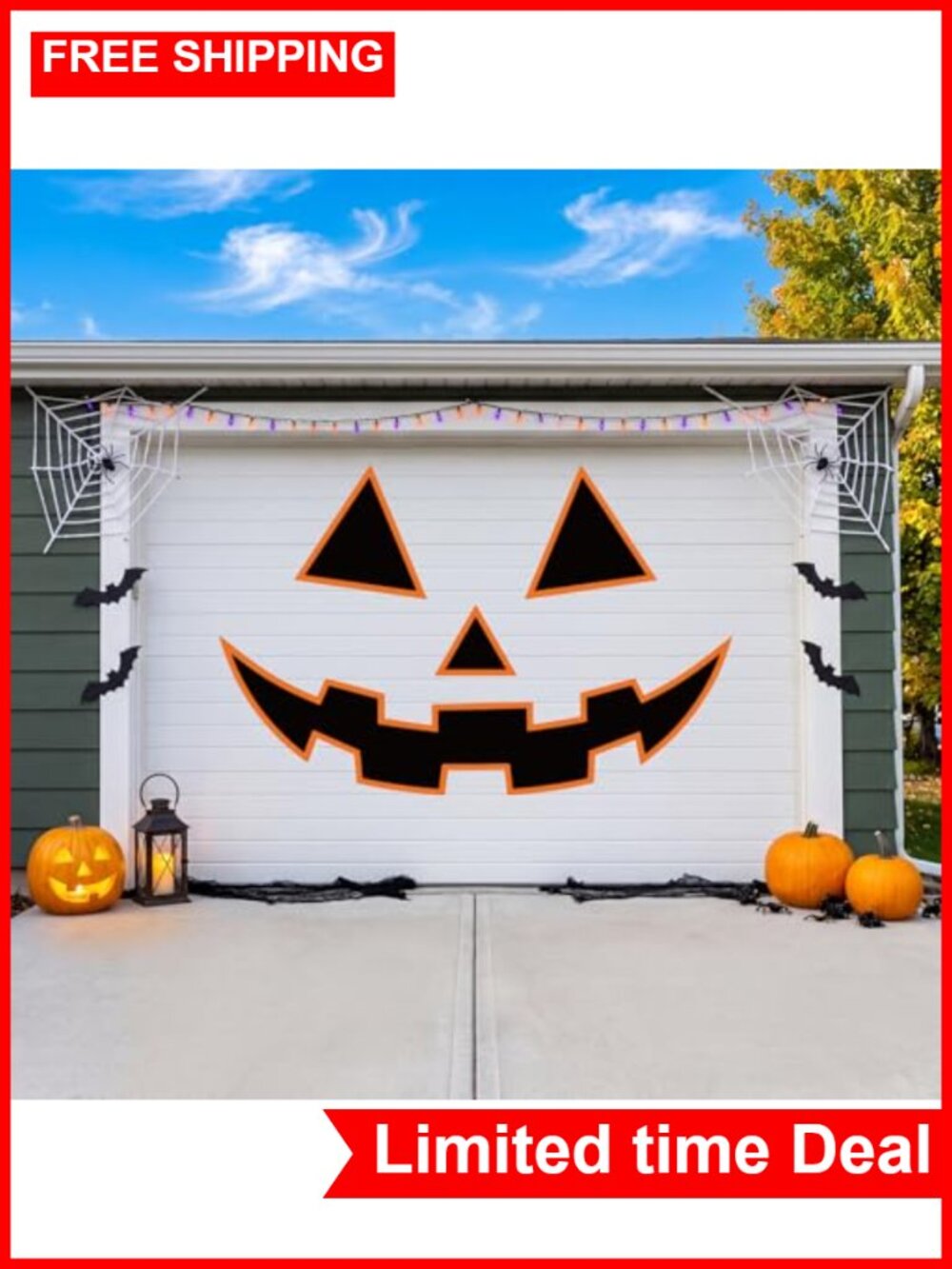 Halloween Pumpkin Garage Door Magnets Decoration Kit - 12 Pcs